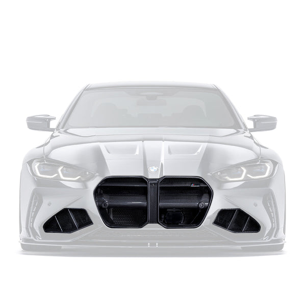 BMW G8X M3/M4 Front Bumper Carbon Fiber Grille & Duct Vents - ADRO 