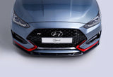 Hyundai Veloster N carbon fiber front lip V2 Type A - ADRO