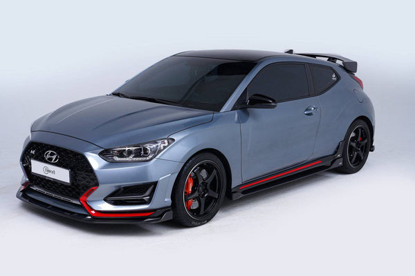 Hyundai Veloster N carbon fiber front lip V2 Type A - ADRO