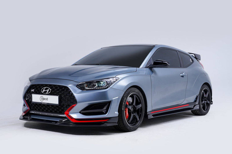 Hyundai Veloster N carbon fiber front lip V2 Type B - ADRO