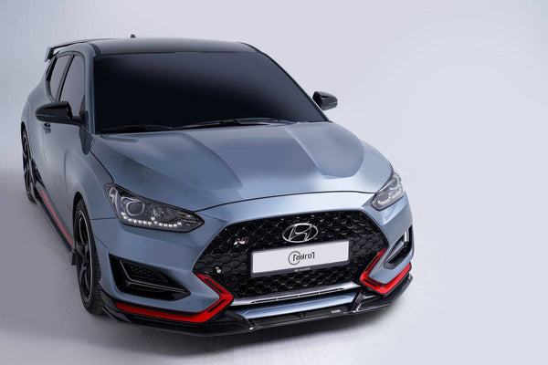 Hyundai Veloster N carbon fiber front lip V2 Type B - ADRO